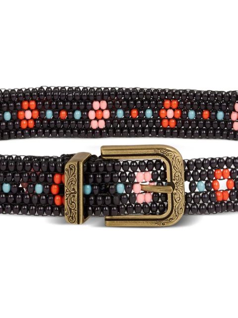 ETRO beaded floral belt - Black - zdjęcie produktu nr 2