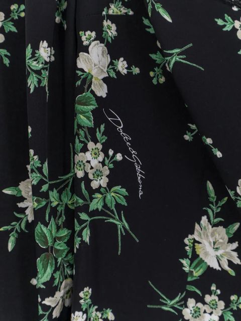 Dolce & Gabbana floral lace blouse - Black