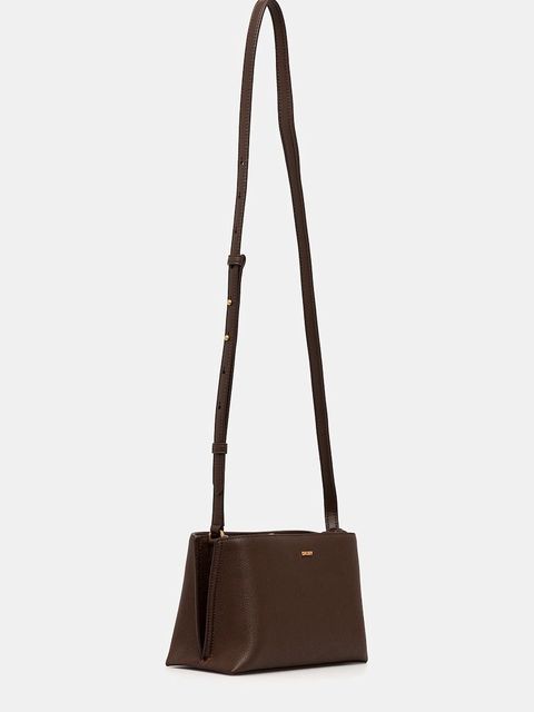 Dkny torebka skórzana kolor brązowy R44E1I54 - zdjęcie produktu nr 2