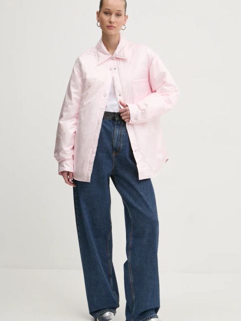 Miss Sixty kurtka damska kolor różowy zimowa oversize 6L4YJ3740000