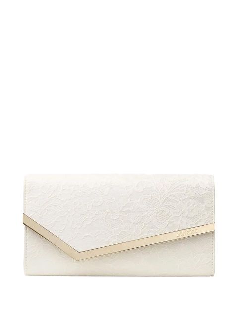 Jimmy Choo Emmie floral chain clutch bag - White - zdjęcie produktu nr 1