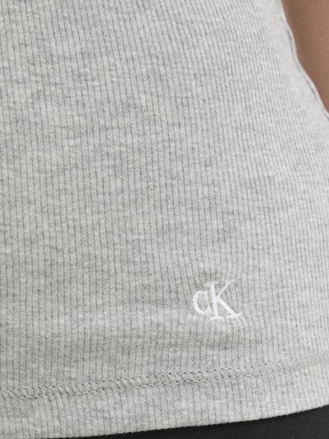 Calvin Klein Underwear top bawełniany 3-pack kolor szary LV00QS7493