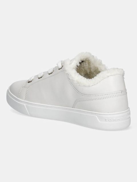 Tommy Hilfiger sneakersy skórzane CASUAL CUPSOLE SNEAKER WL damskie kolor biały FW0FW08824 - zdjęcie produktu nr 2