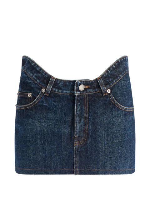 Jean Paul Gaultier The Curved denim mini skirt - Blue - zdjęcie produktu nr 1