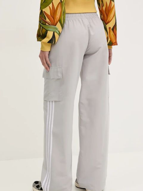 adidas Originals spodnie 3-Stripes damskie kolor szary z aplikacją JC8139