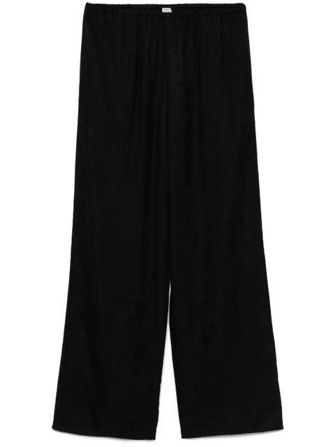 TOTEME monogram flannel trousers - Black - zdjęcie produktu nr 1