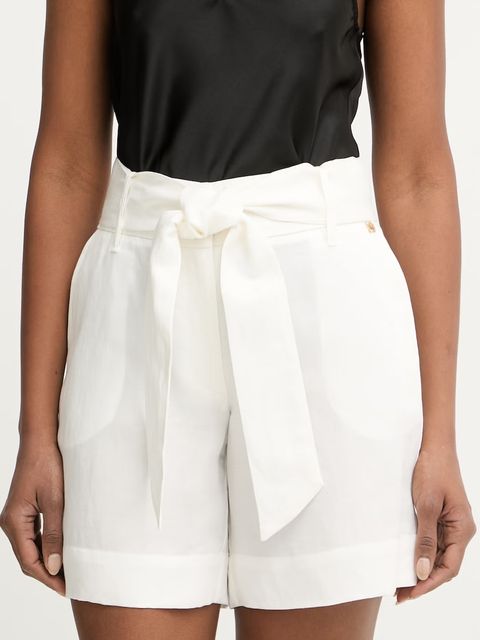 Marciano by Guess szorty eleganckie damskie z dodatkiem lnu JANE - zdjęcie produktu nr 1