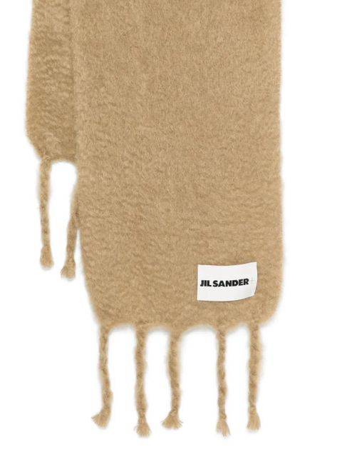Jil Sander fringed-edges scarf - Neutrals