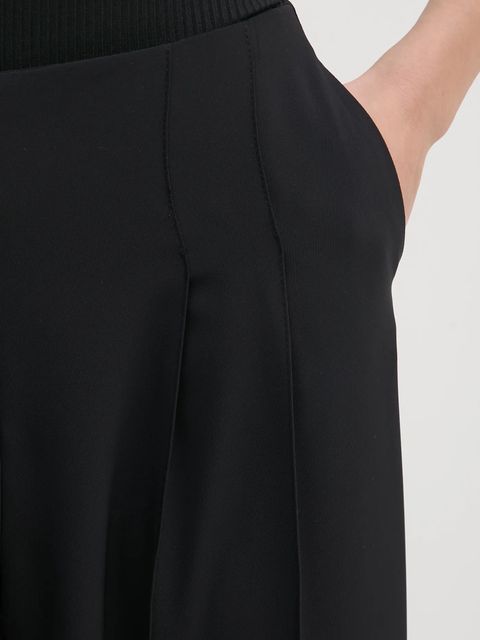 Sandro Ferrone spodnie damskie kolor czarny szerokie high waist SFS15YBEALGHERO