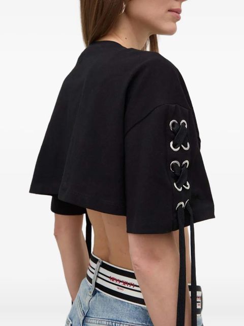 PINKO eyelet lace-up top - Black - zdjęcie produktu nr 2