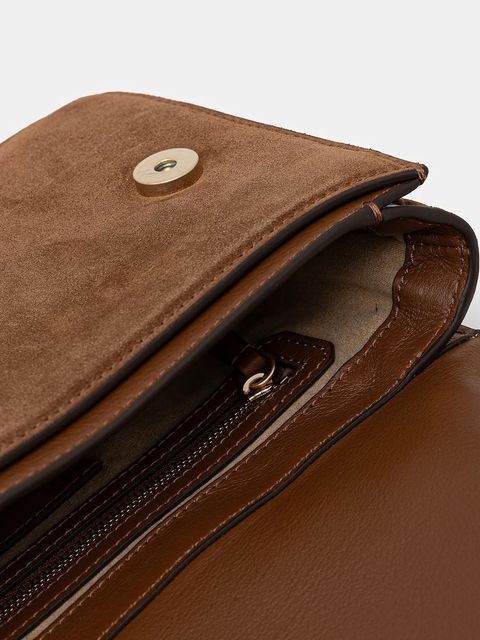 BOSS torebka zamszowa BOSS BEYOND Crossb S