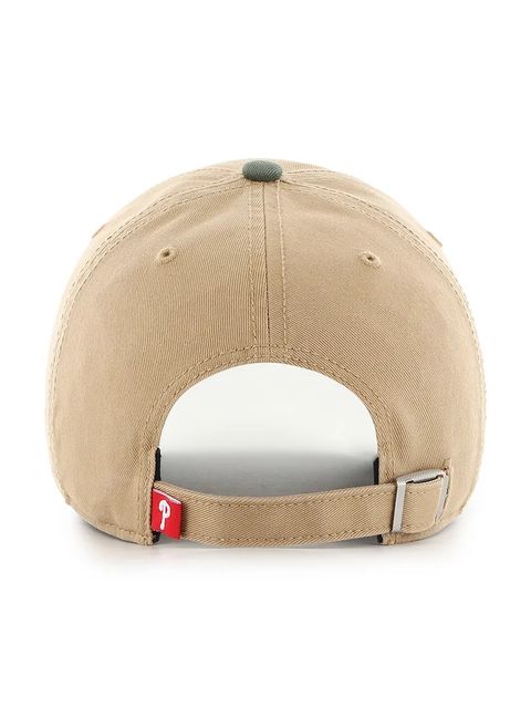 47 brand czapka z daszkiem bawełniana MLB Philadelphia Phillies kolor zielony B-CARCU19GWS-KH
