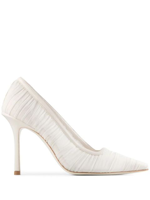 Jimmy Choo 10mm Lotta pumps - White - zdjęcie produktu nr 1