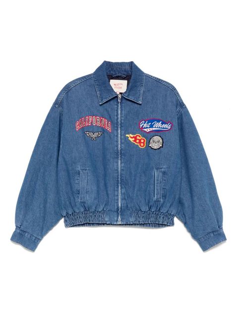 Maje embroidered denim jacket - Blue - zdjęcie produktu nr 1