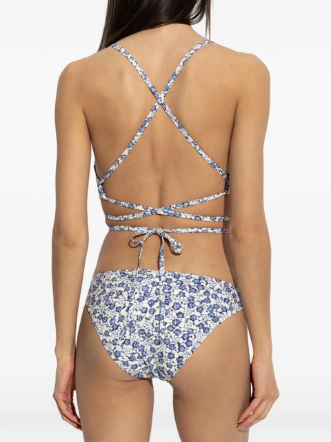 ISABEL MARANT Solange floral-print bikini top - Neutrals