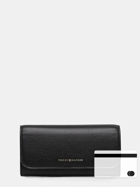 Tommy Hilfiger portfel damski kolor czarny AW0AW17734