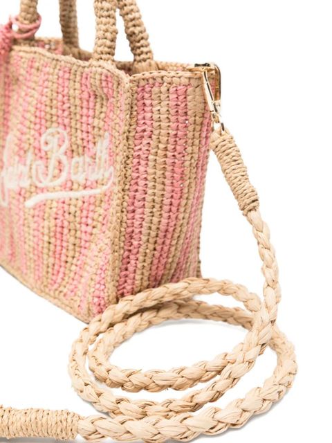 MC2 Saint Barth mini Vanity striped tote bag - Neutrals