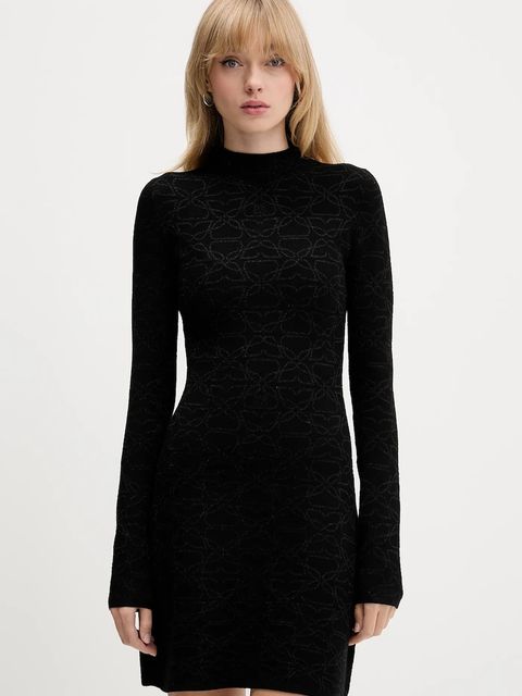 HUGO sukienka kolor czarny mini rozkloszowana 50548253 - zdjęcie produktu nr 1