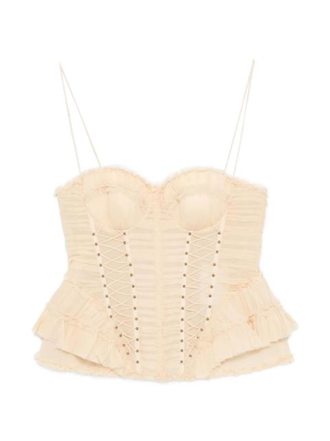 ZIMMERMANN Rebellion frayed top - Neutrals - zdjęcie produktu nr 1