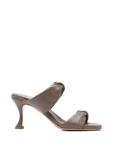 Aquazzura knotted leather sandals - Brown - zdjęcie produktu nr 1