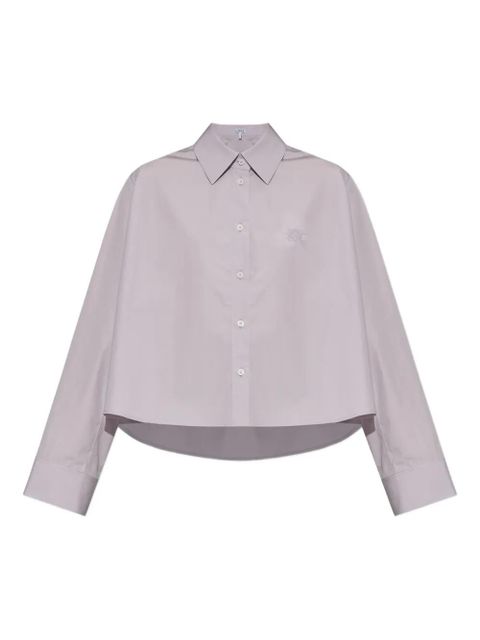LOEWE Anagram-embroidered shirt - Purple - zdjęcie produktu nr 1