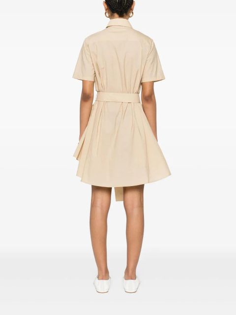 LOEWE Anagram-motif mini dress - Neutrals