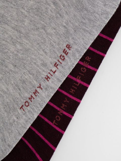 Tommy Hilfiger skarpetki 2-pack damskie kolor fioletowy 100001494
