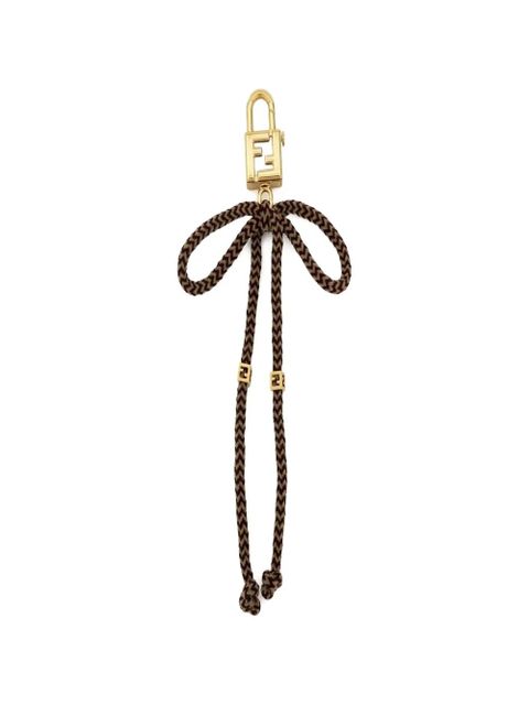 FENDI padlock-detail keyring - Brown - zdjęcie produktu nr 1