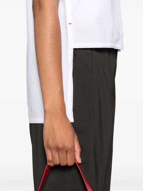Victoria Beckham panel-detail sleeveless shirt - White