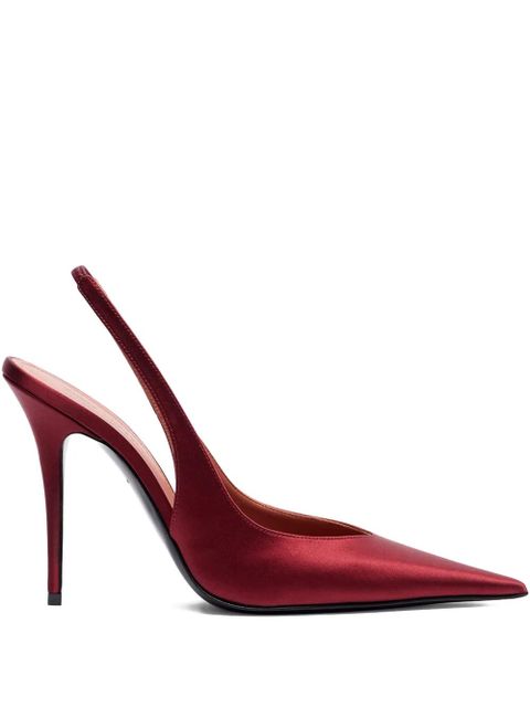 Amina Muaddi 105mm Anok sling-back pointed-toe pumps - Red - zdjęcie produktu nr 1