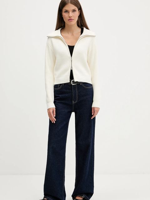 Guess Jeans kardigan damski kolor beżowy W5BR06 Z0572 - zdjęcie produktu nr 2