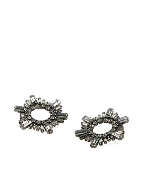 Amina Muaddi Begum earrings - Grey