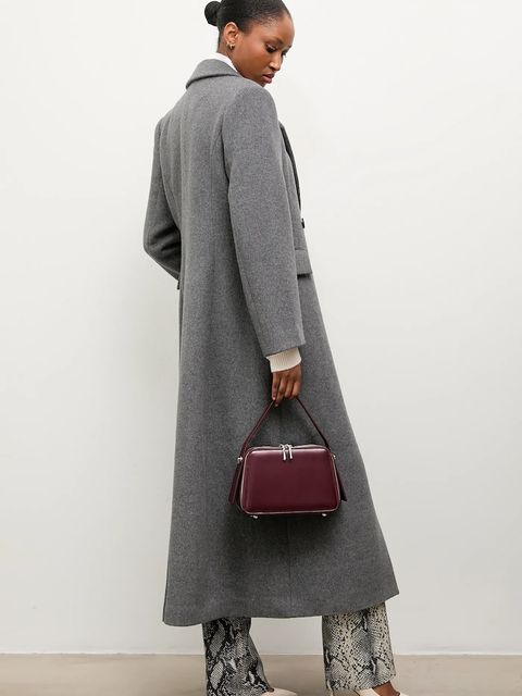 Answear.LAB płaszcz wełniany kolor szary - zdjęcie produktu nr 1