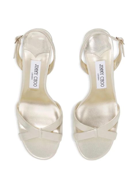 Jimmy Choo 100mm Elsy sandals - Gold