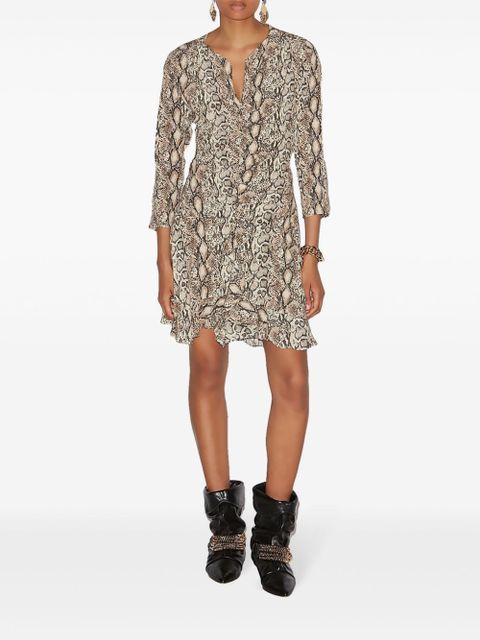 ISABEL MARANT Octavia mini dress - Neutrals - zdjęcie produktu nr 2