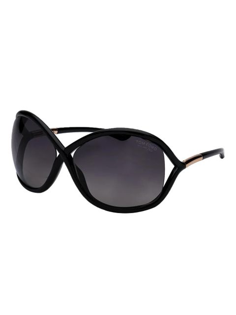 TOM FORD Eyewear oversized butterfly-frame sunglasses - Black