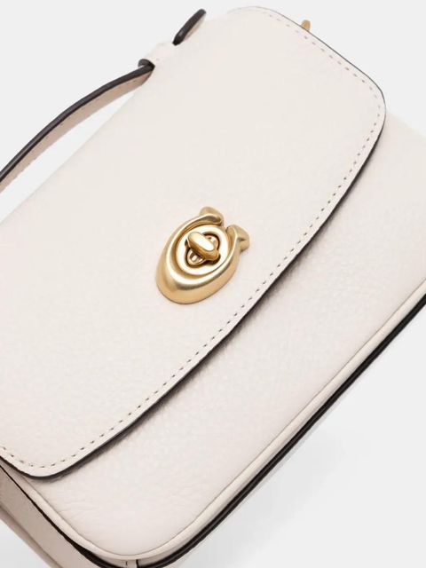 Coach torebka skórzana Cassie kolor beżowy CW565