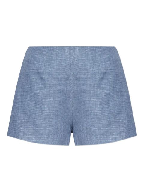 Posse button-detailing linen tailored shorts - Blue - zdjęcie produktu nr 1