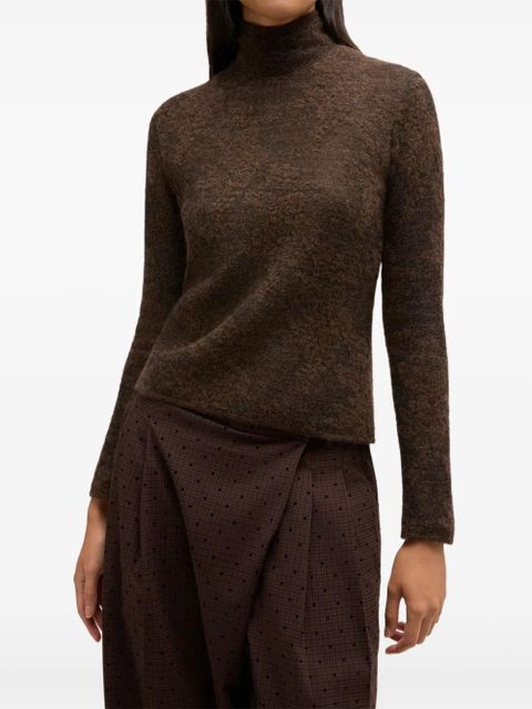 GANNI high-neck sweater - Brown - zdjęcie produktu nr 2