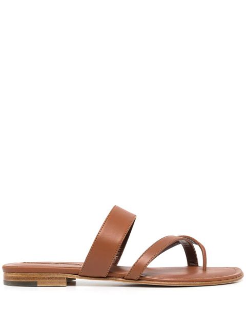 Manolo Blahnik Susa crossover straps sandals - Brown - zdjęcie produktu nr 1