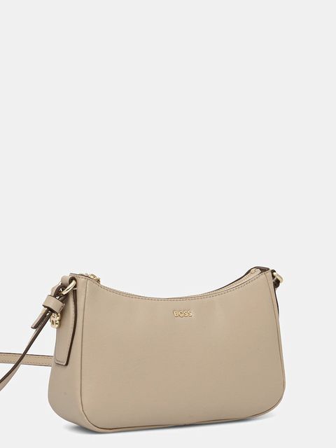 BOSS torebka skórzana kolor beżowy 50547773 - zdjęcie produktu nr 2