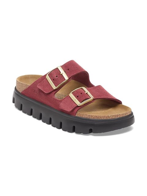 Birkenstock klapki Arizona Chunky Birkenstock x Papillio damskie kolor czerwony na platformie 1030581 - zdjęcie produktu nr 2