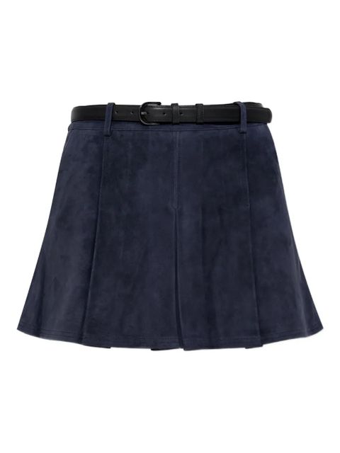 Self-Portrait pleated mini skirt - Blue - zdjęcie produktu nr 1