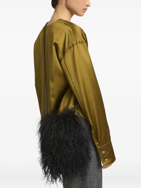 Yves Salomon shearling phone case - Black - zdjęcie produktu nr 2