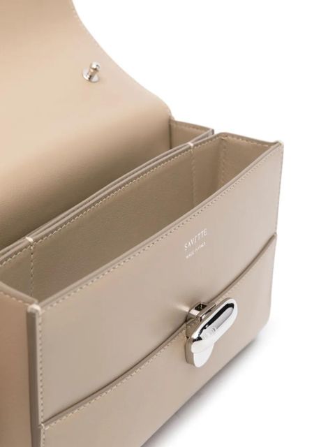 Savette Symmetry 19 leather crossbody bag - Neutrals