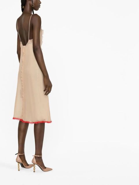 FENDI silk midi dress - Neutrals