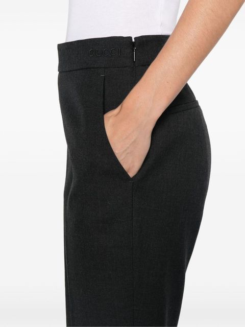 Gucci wool gabardine trousers - Grey