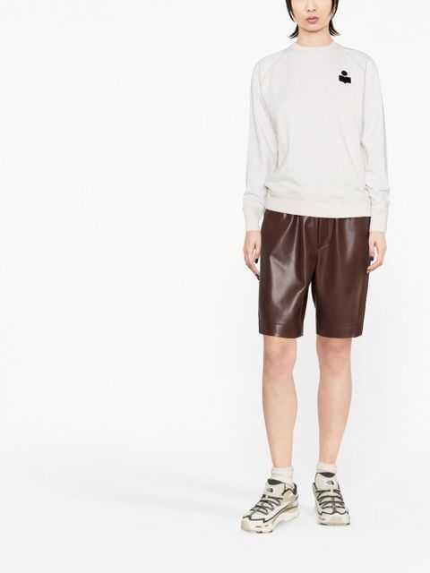 MARANT ÉTOILE Milla logo-embroidered sweatshirt - Neutrals - zdjęcie produktu nr 2