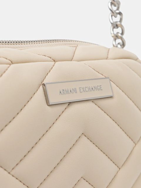 Armani Exchange torebka kolor beżowy 949158 4R742