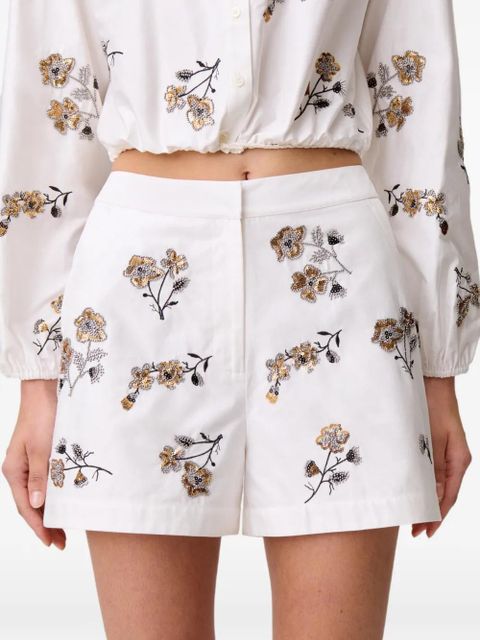 Claudie Pierlot floral shorts - White